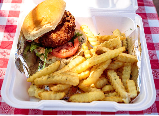Crab cake Sandwich & Fries